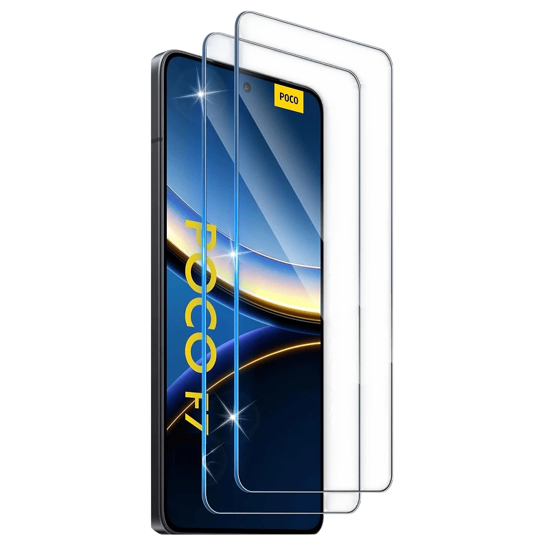 Pack x2 Protector de cristal templado  Xiaomi Poco F7 Full Screen 3D