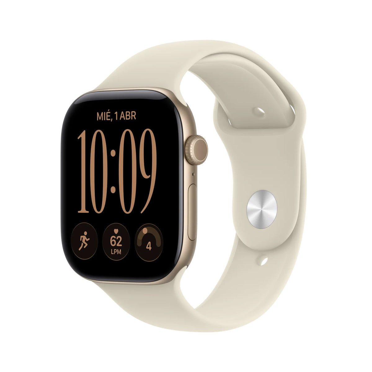 Apple Watch Series 12/ GPS/ 46mm/ Dorado Claro/ Correa Deportiva Arena (S/M)