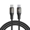 Joyroom Cable Light‑Speed Series 100 W USB‑C a USB‑C 1,2 m (Negro)