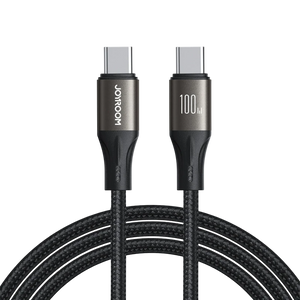Joyroom Cable Light‑Speed Series 100 W USB‑C a USB‑C 1,2 m (Negro)