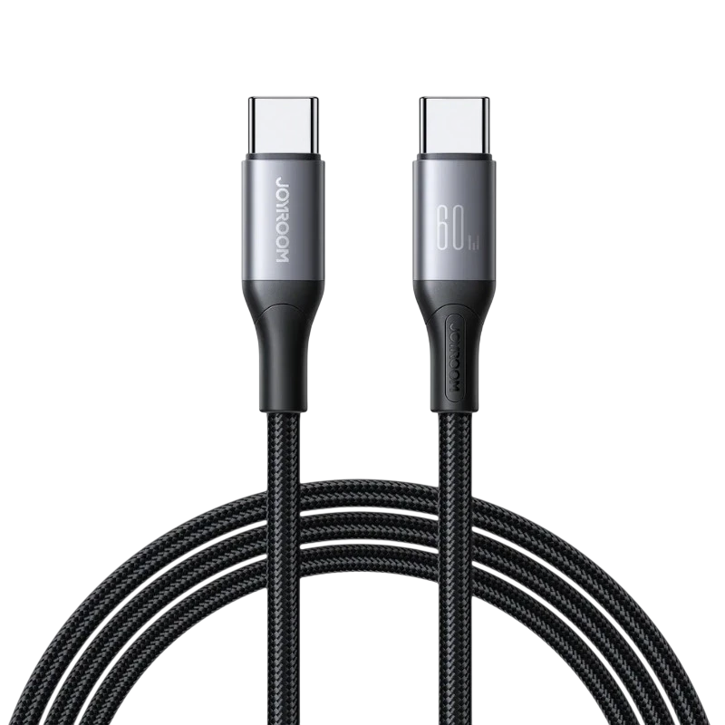 Joyroom Cable USB‑C a USB‑C Flash Series 60 W 1 m, Negro