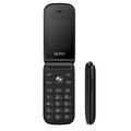Qubo X-209 2.4", 4G, Botón SOS, Tapa, 1000 mAh, Negro