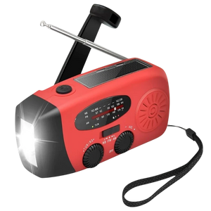 Stonego 2000mAh Rojo FM Radio de emergencia