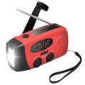 Radio Stonego 2000 mAh Rojo - Radio de Emergencia