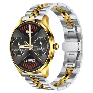 TN99 Smartwatch con Correa Metal Dorado IP67 Llamadas Bluetooth