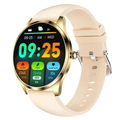 TN99 Smartwatch con Correa de Silicona Dorado Pantalla AMOLED 1,43 pulgadas