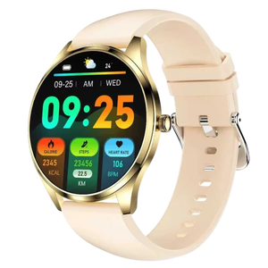 TN99 Smartwatch con Correa de Silicona Dorado Pantalla AMOLED 1,43 pulgadas