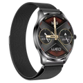 TN99 Smartwatch con Correa Milanesa Negro Pantalla AMOLED 1,43 pulgadas