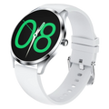 TN99 Smartwatch con Correa de Silicona Plata Monitoreo de Frecuencia Cardíaca