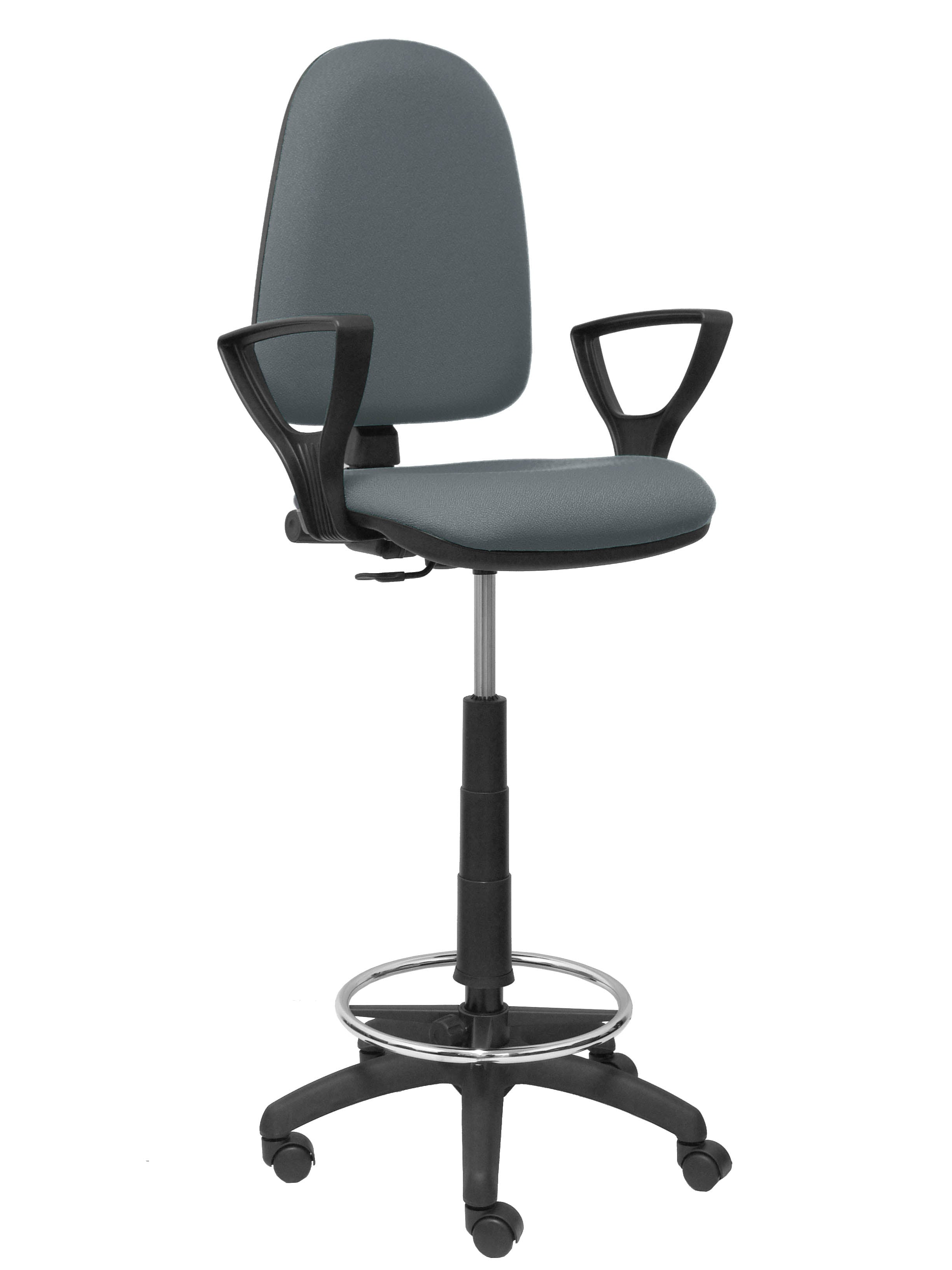 Taburete Ayna bali gris brazos fijos