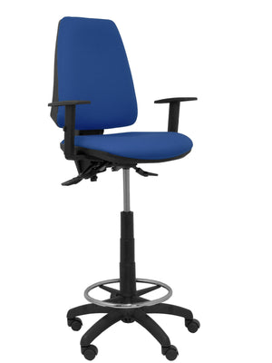 Taburete Elche S bali azul marino brazos regulables