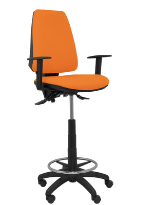 Taburete Elche S bali naranja brazos regulables