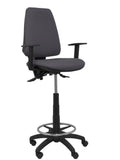 Taburete Elche S bali gris oscuro brazos regulables