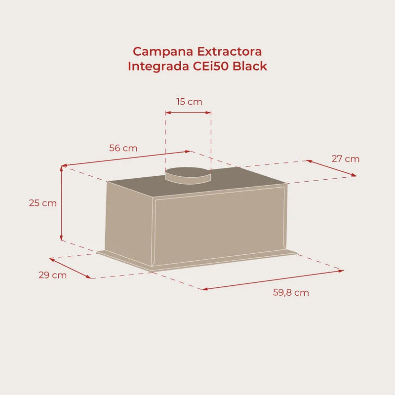 8435743903561-Campana extractora integrada CEi 50 Black