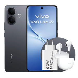 Vivo V60 Lite 5G 8GB/256GB Negro con Auriculares Buds y Cargador 90W