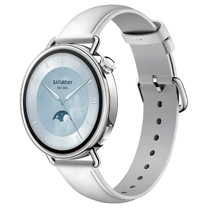 Xiaomi Watch S4 41mm con Correa de Cuero Blanco