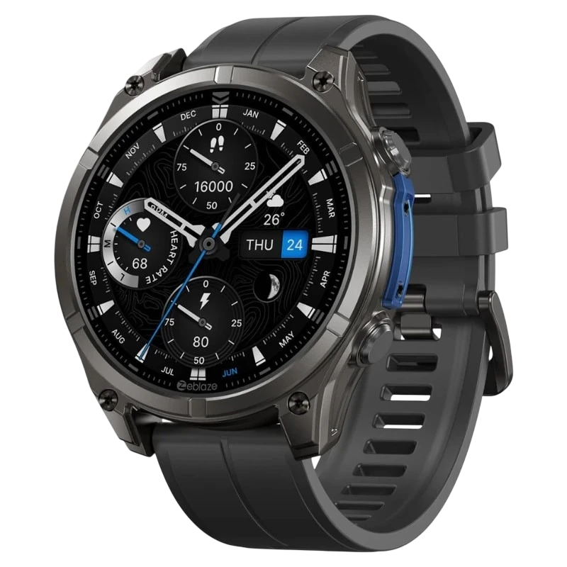 Zeblaze Vibe 8 Negro 1,43 pulgadas AMOLED GPS 30 días +100 deportes 5ATM IP69K Smartwatch