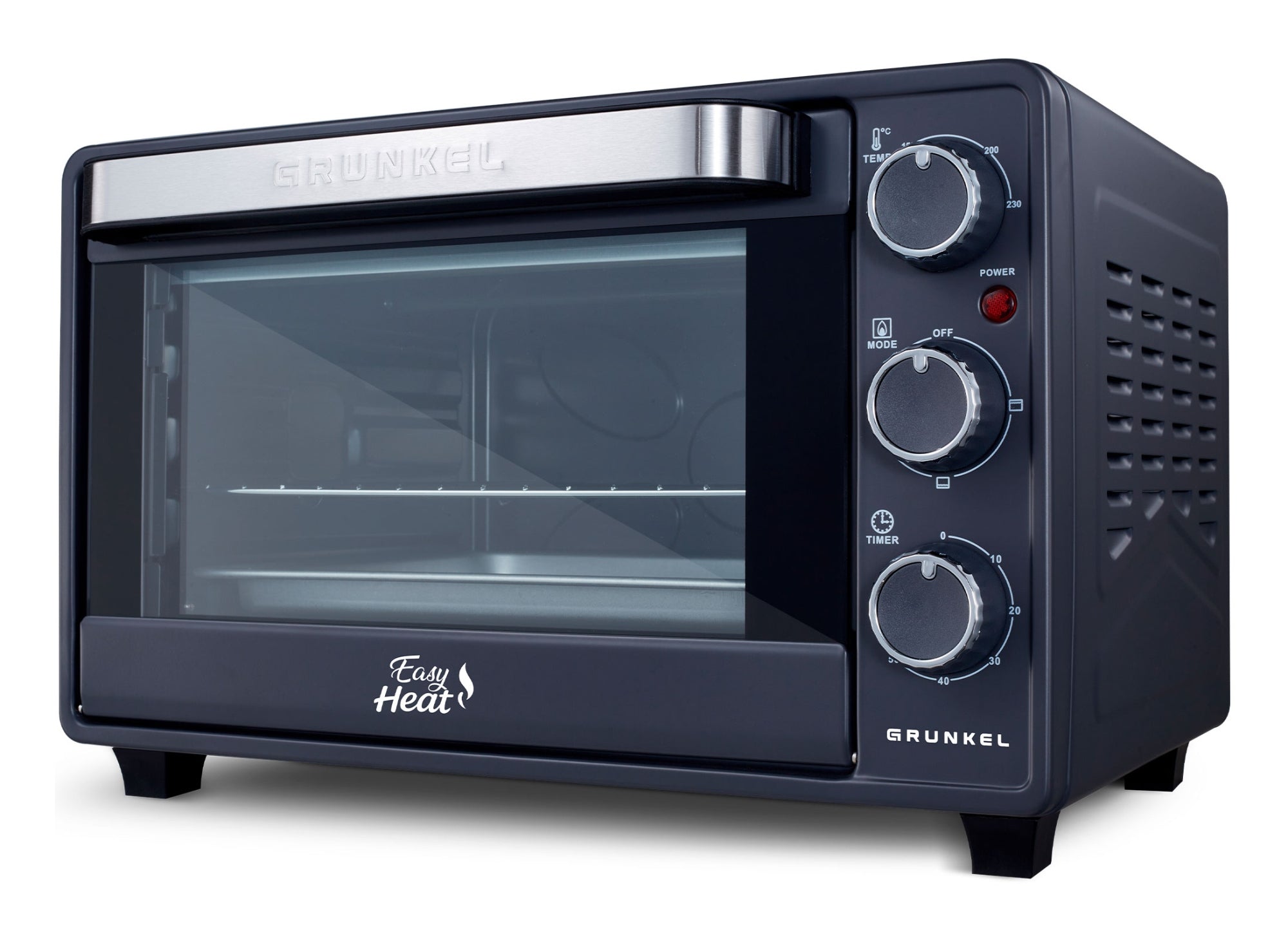 HR-23EASY horno tostador 23 L 1600 W Negro, Acero inoxidable