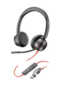 Auriculares estéreo Poly Blackwire 8225 USB-C + Adaptador USB-C/A