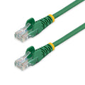 Cable de 2m Verde de Red Fast Ethernet Cat5e RJ45 sin Enganche - Cable Patch Snagless
