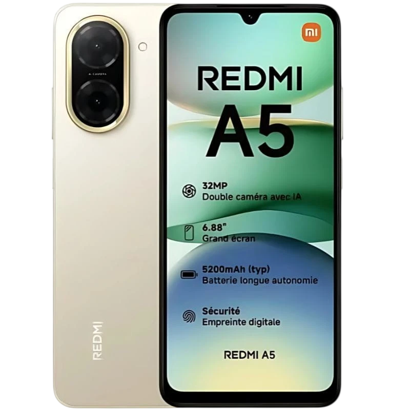 Xiaomi Redmi A5 4GB/128GB Dorado 6,88 pulgadas IPS 120Hz 32MP 5200mAh
