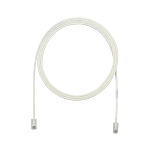 Cat 6A 28AWG UTP Patch Cord, CM/LSZH, Of cable de red Blanco 1 m Cat6a U/UTP (UTP)