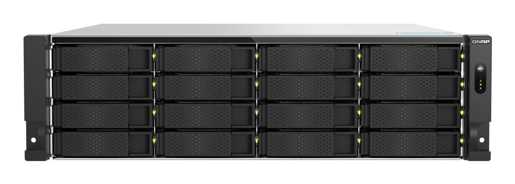 TS-H1677AXU-RP Servidor de almacenamiento Bastidor (3U) AMD Ryzen 7 7745 32 GB DDR5 0 TB QNAP QTS Negro, Gris