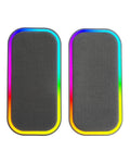 MS-OM, Altavoces Gaming 20W, Iluminación Dinámica RGB, Altavoces Bluetooth 5.3 + AUX-IN, Caja de Control de Volumen, Chipset DSP Personalizado, Compatibilidad Universal, Negro