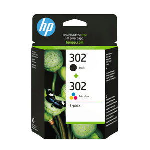 Paquete de ahorro de 2 cartuchos de tinta original 302 negro/tricolor