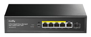 GS1005PTS1 switch Gigabit Ethernet (10/100/1000) Energía sobre Ethernet (PoE) Negro