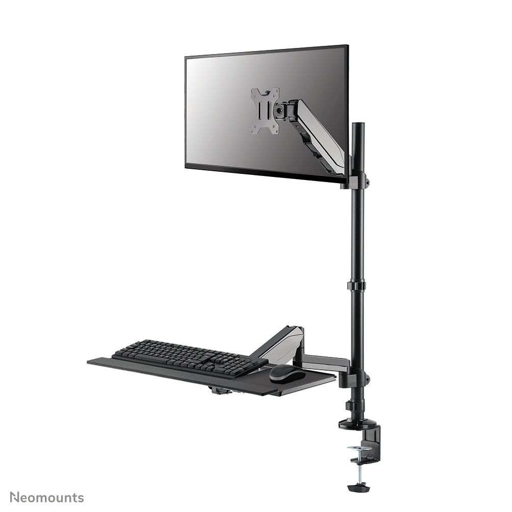 DS90-325BL1 Soporte de sobremesa para puesto de trabajo de pie/sentado 17-32" - resorte de gas