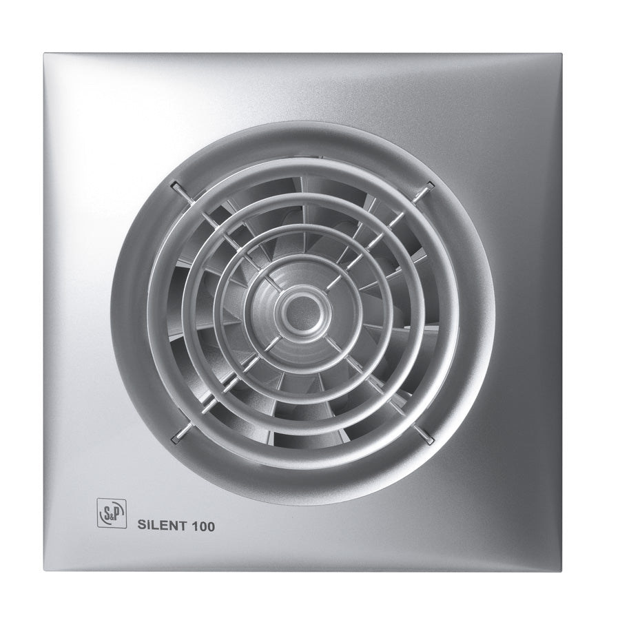 Silent 100 CZ extractor Pared 95 m³/h 2400 RPM Plata