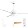 SKYECO-52 ventilador Blanco, Madera