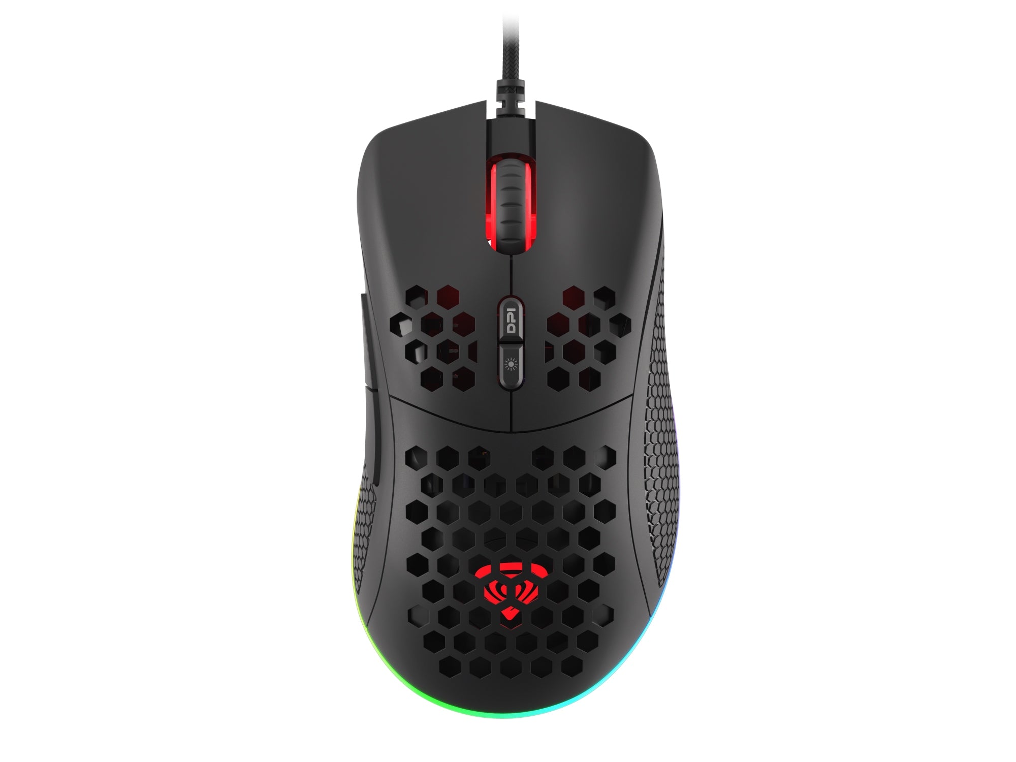 Krypton 555 ratón Juego mano derecha USB tipo A Óptico 8000 DPI