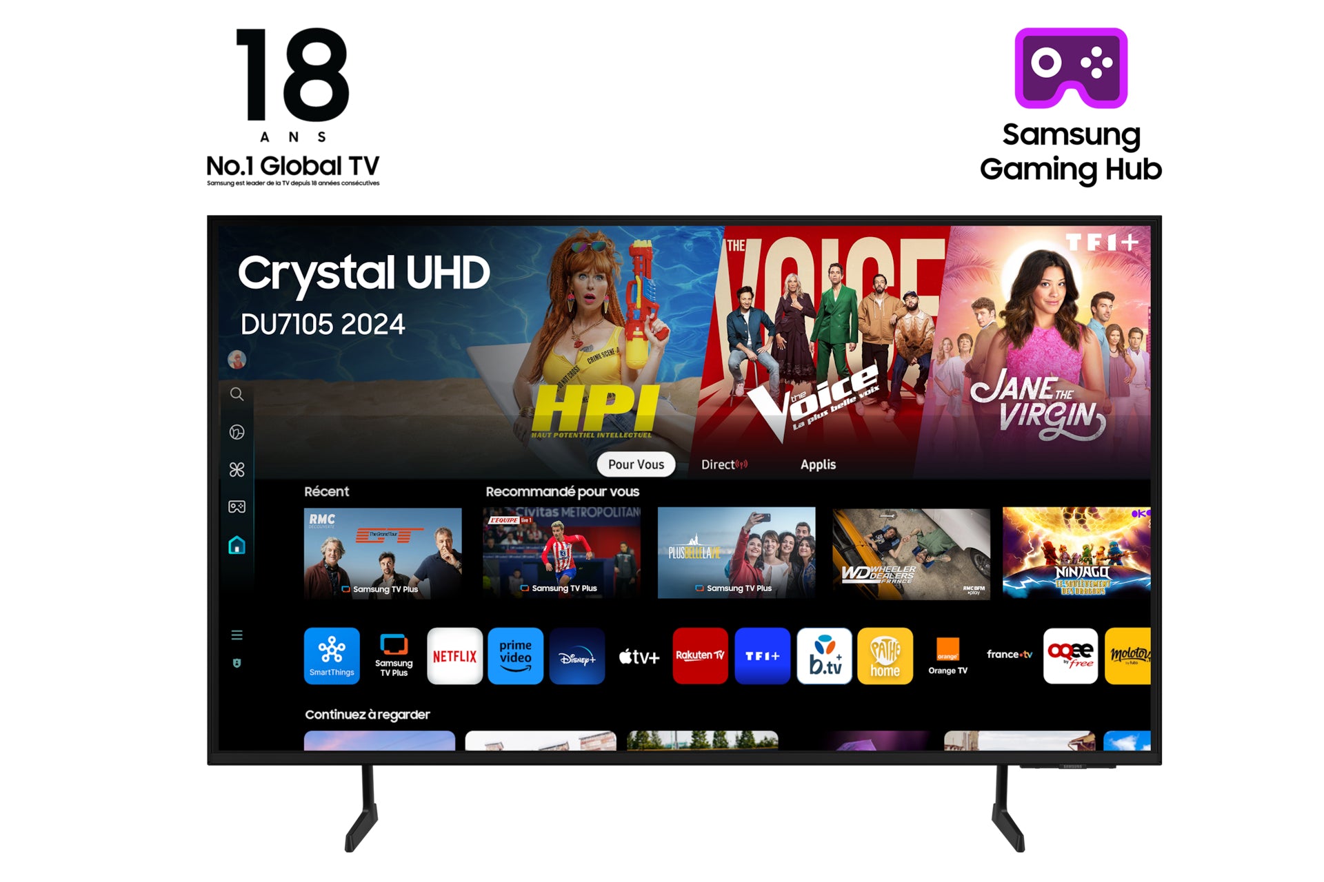 DU7105 TU75DU7105K 190,5 cm (75") 4K Ultra HD Smart TV Wifi Negro