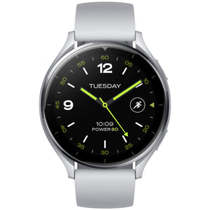 Watch 2 3,63 cm (1.43") AMOLED 46 mm Digital 466 x 466 Pixeles Pantalla táctil Plata Wifi GPS (satélite)