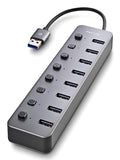 IHUB 8 USB 2.0 Type-A 5000 Mbit/s Gris