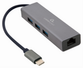 Gembird A-CMU3-LAN-01 base para portátil y replicador de puertos USB 3.2 Gen 1 (3.1 Gen 1) Type-C Gris