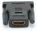 Gembird A-HDMI-DVI-2 cambiador de género para cable Negro