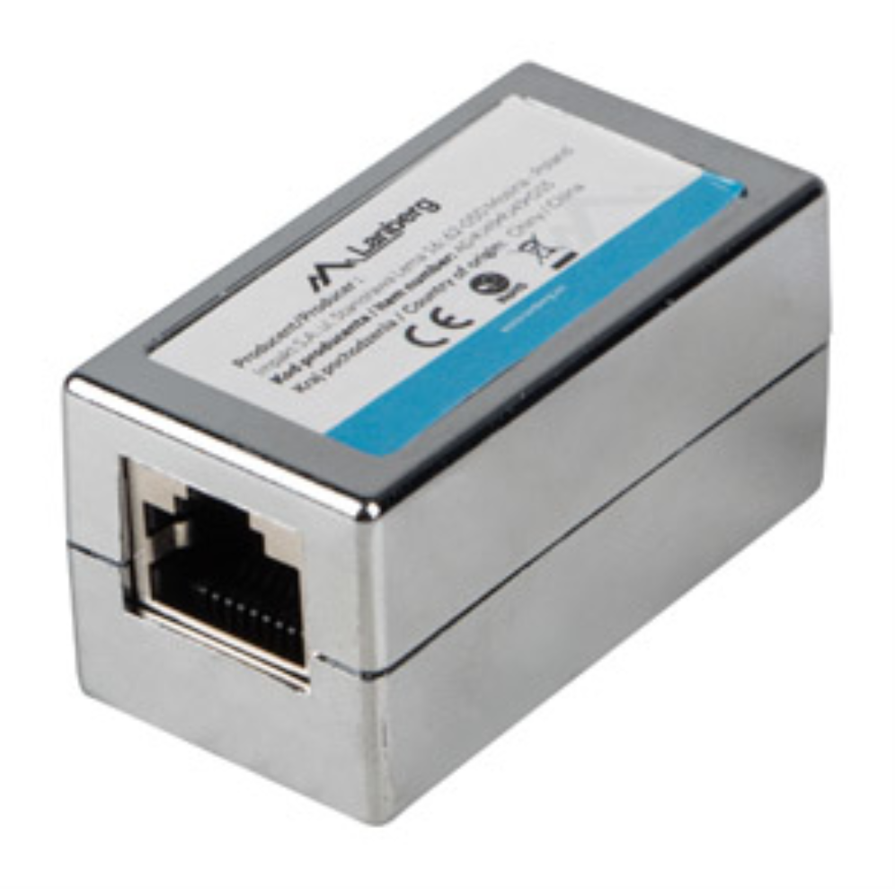Lanberg AD-RJ45-RJ45-OS6 cambiador de género para cable RJ-45 Plata