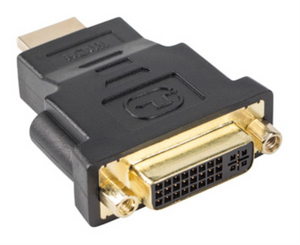 Lanberg AD-0014-BK cambiador de género para cable HDMI DVI-D (F) (24 + 5) Negro