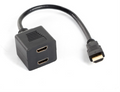 Lanberg AD-0019-BK divisor de video HDMI 2x HDMI