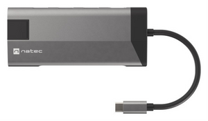 NATEC Fowler Plus USB Tipo C Negro, Gris
