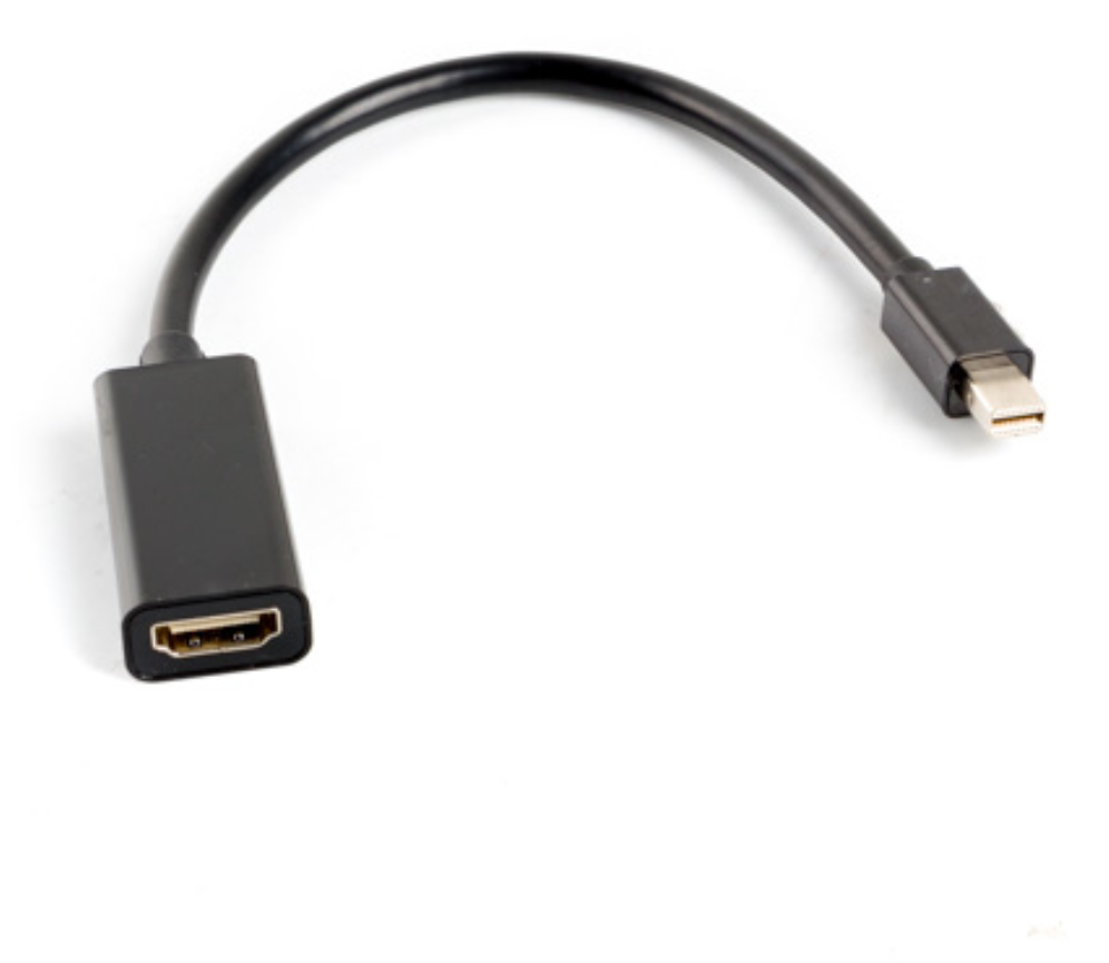 Lanberg AD-0005-BK adaptador de cable de vídeo 0,2 m Mini DisplayPort HDMI tipo A (Estándar) Negro