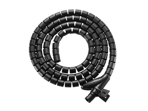 650868 organizador de cables Escritorio Pasacables Negro