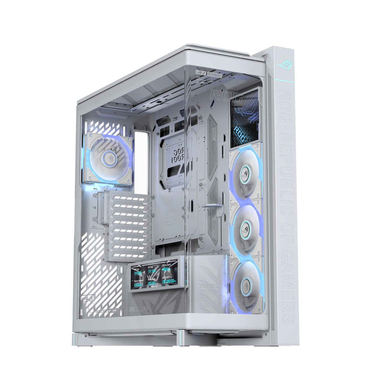 ROG CRONOX GR801 CURVE TG ARGB WHITE Midi Tower Blanco