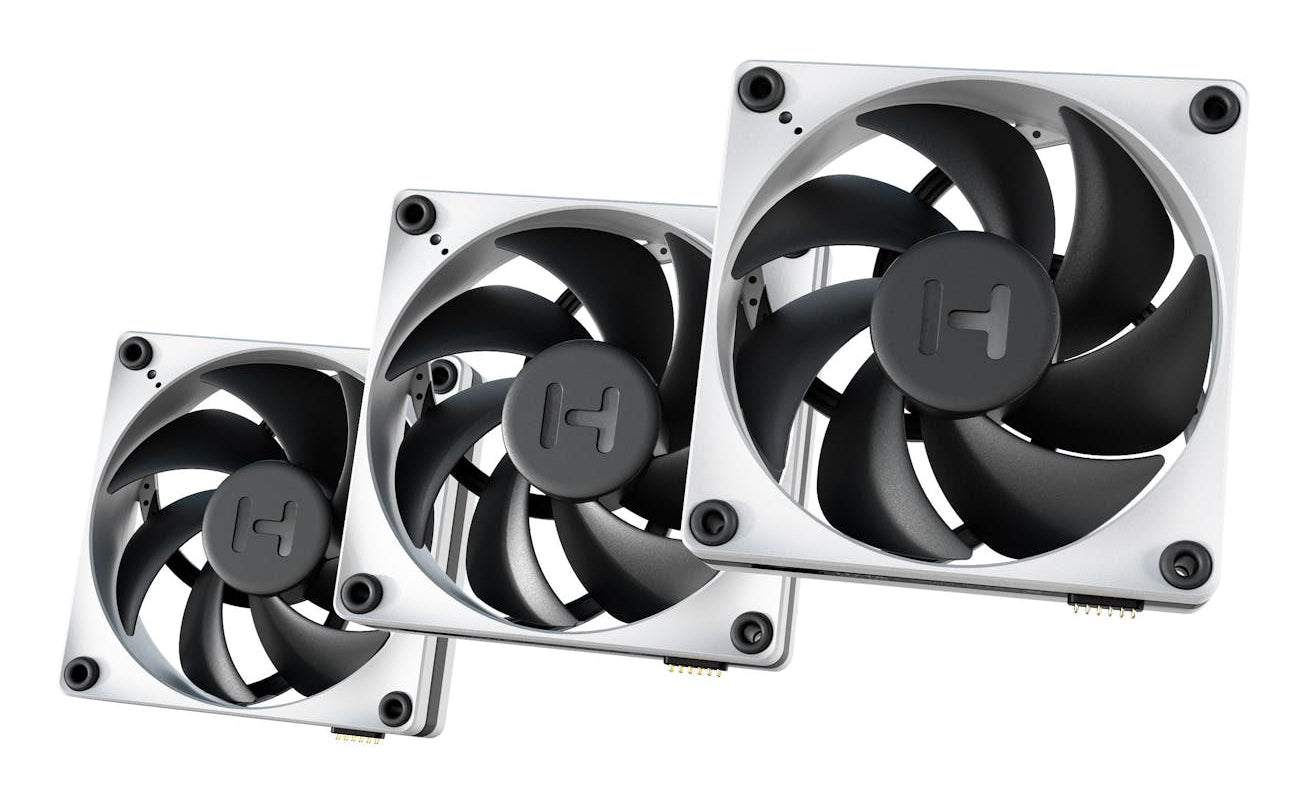 THICC FP12 Procesador Ventilador 12 cm Negro, Blanco 3 pieza(s)