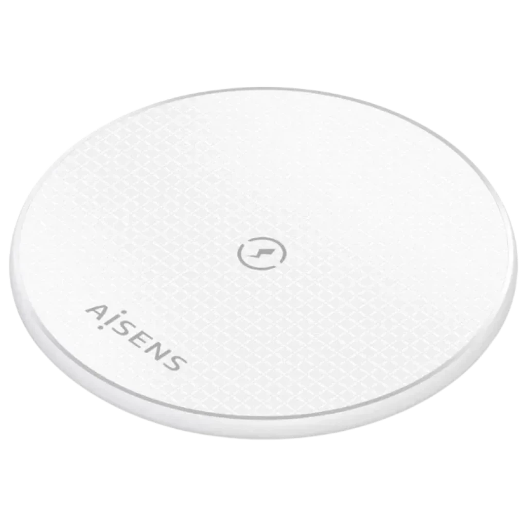 Aisens ASCH-15W1WC057-W Cargador Inalámbrico Qi 15W USB-C - Base de Carga Blanca