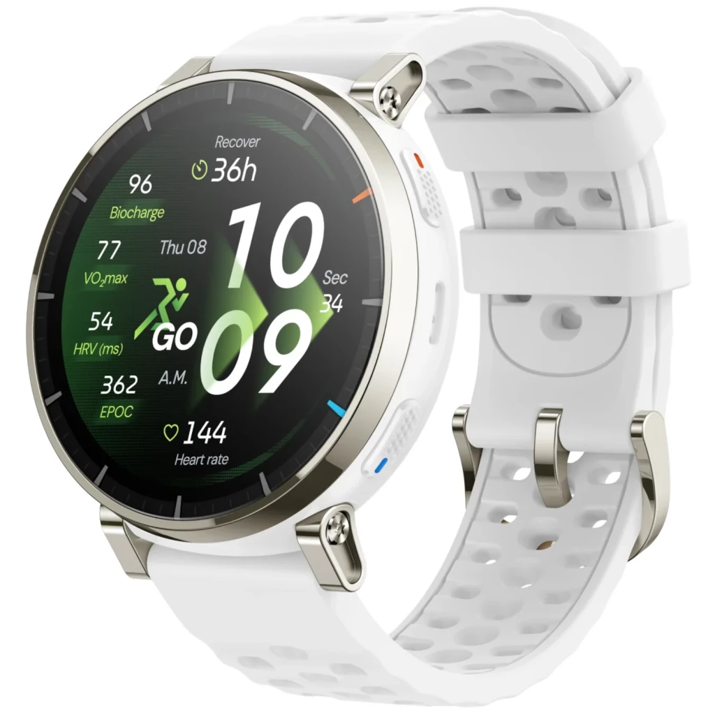 Amazfit Active 3 Premium 1.32" AMOLED Táctil GPS Aero White - Smartwatch