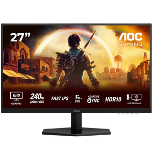 AOC Q27G42ZE 27 Wide Quad HD LCD Fast IPS 240 Hz/260 OC 1 ms Adaptative Sync Negro